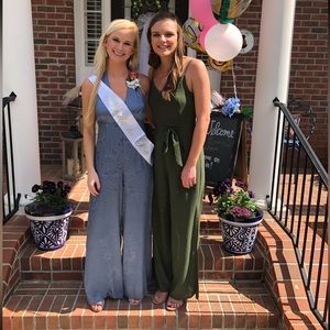 Olive green jumpsuit